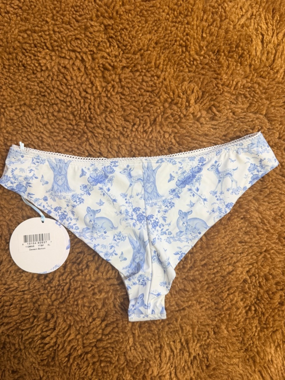 Frankies Bikinis x Gigi Hadid Dawson Bottoms Swimwear Bathing suit Bikini XL - Picture 4 of 11